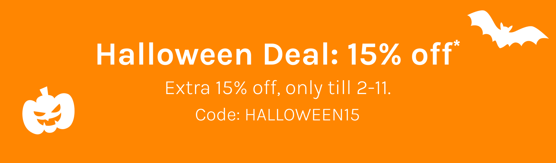 Halloween discount